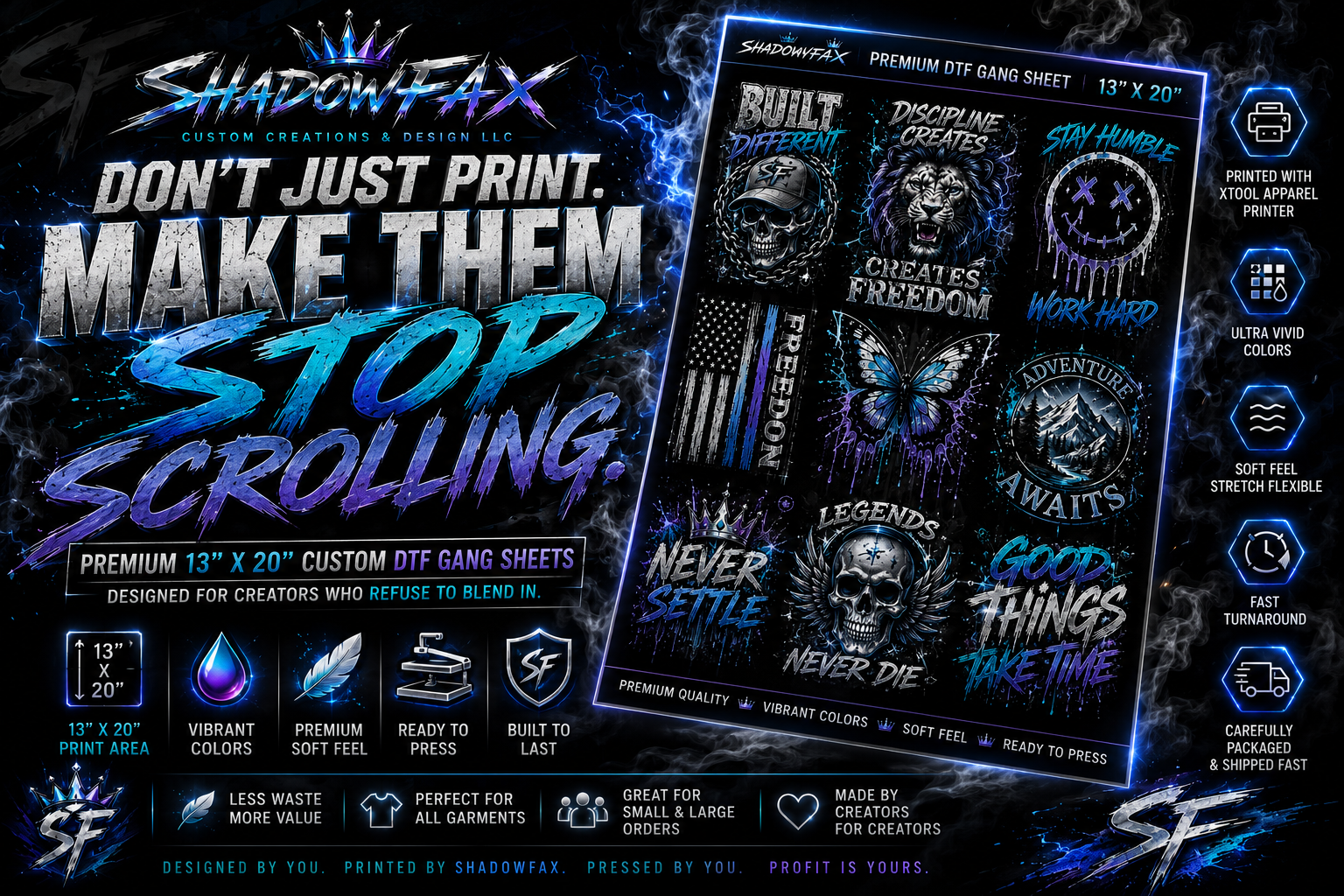 Custom DTF Gang Sheet (13x20 max)