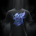 "Custom DTF printed t-shirt featuring vibrant neon graphic design — ShadowFax Custom Creations, premium custom apparel printing"